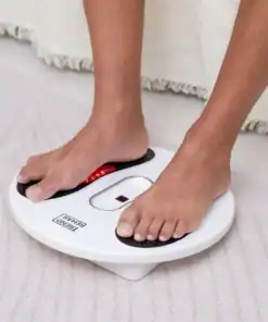 Fotmassör med fotplatta med EMS