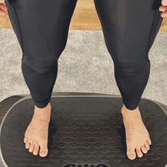 Lymfdränage på Lymphavibe vibrationsplatta