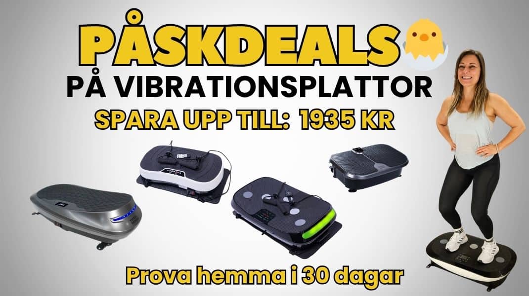 Påskdeals på vibrationsplattor