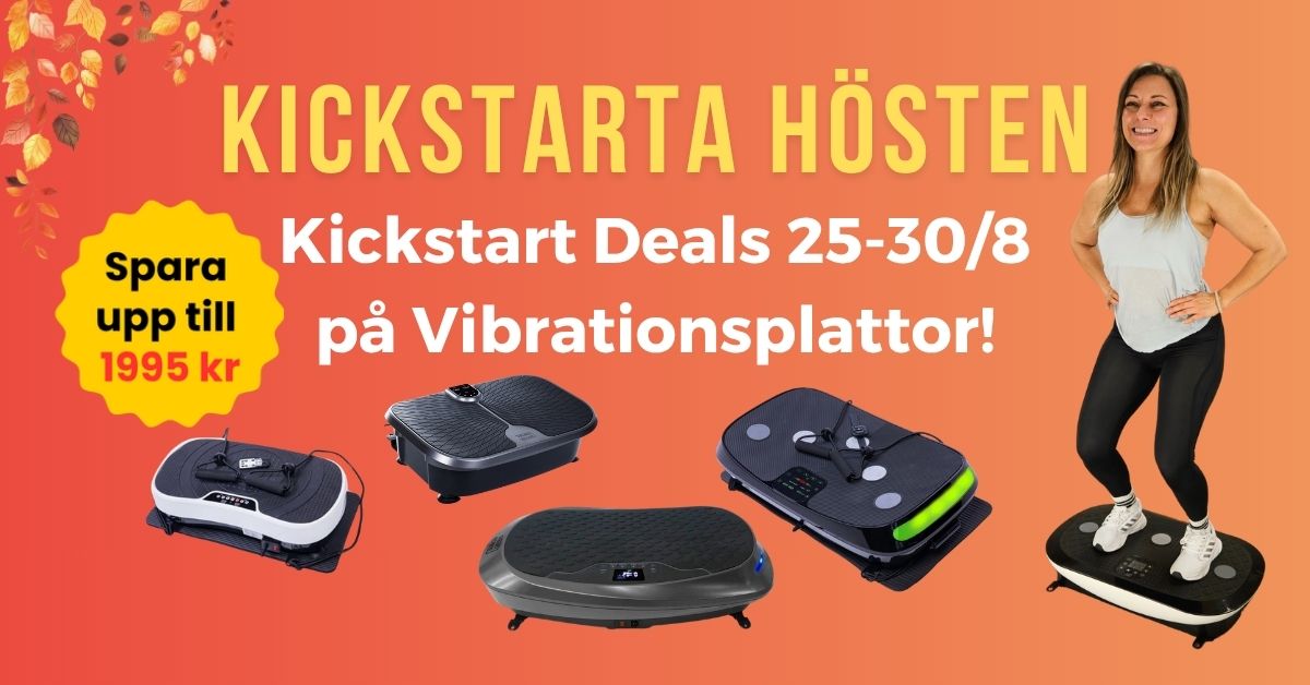 Kickstart deals på vibrationsplattor